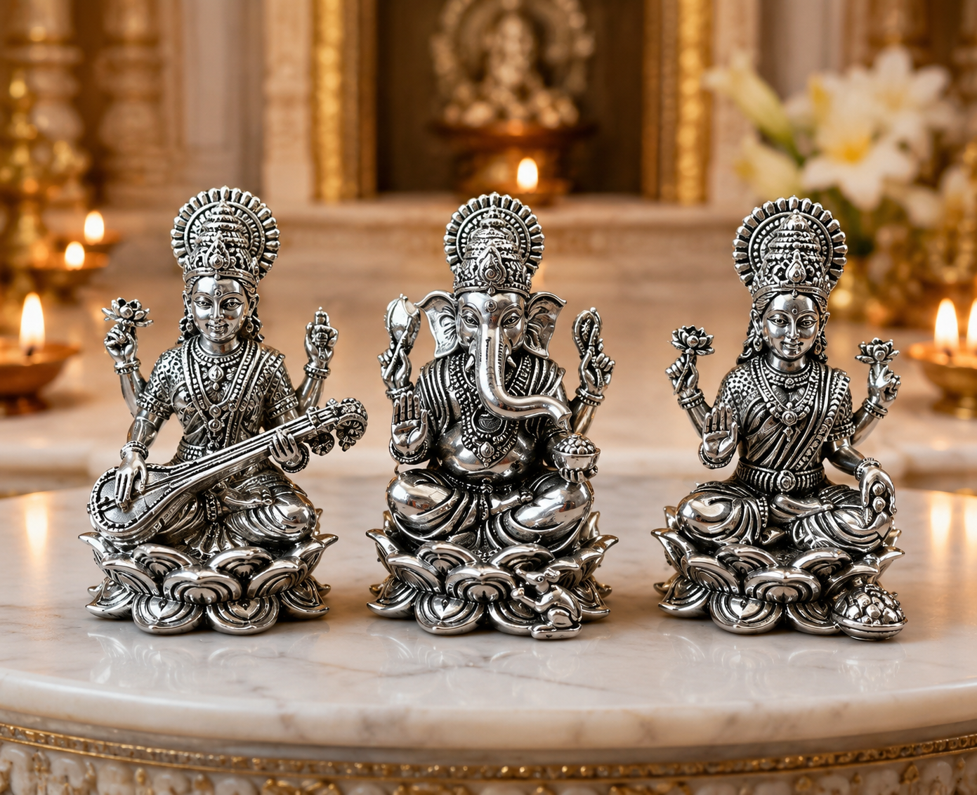 92.5 Ganeshji Laxmiji, Saraswatiji Idol