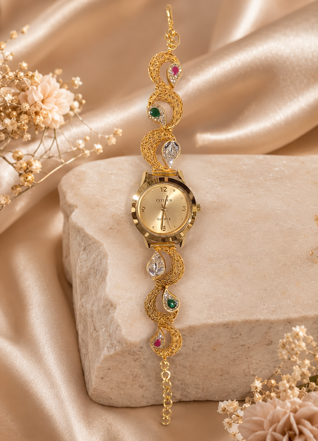 92.5 Gold Plated Silver Watch